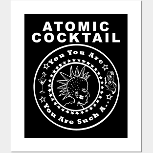 Atomic Cocktail white Posters and Art